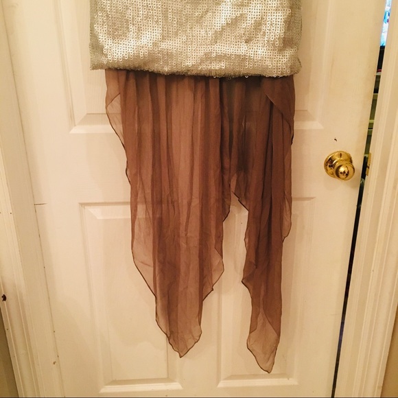 CESAR GALINDO COUTURE SEQUIN + NUDE SILK DRESS - Picture 3 of 11